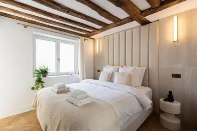Un ou plusieurs lits dans un hébergement de l'établissement 5#New suite 6 people - Saint-Germain Notre-Dame