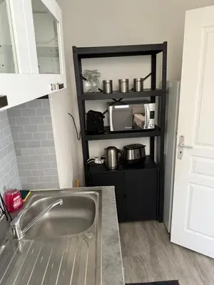 Cuisine ou kitchenette dans l'établissement séjour cosy à Puteaux