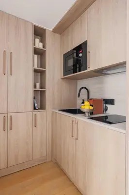 Cuisine ou kitchenette dans l'établissement Elegant AC Studio 2P - Paris 16th Trocadero