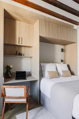 Un ou plusieurs lits dans un hébergement de l'établissement Elegant AC Studio 2P - Paris 16th Trocadero