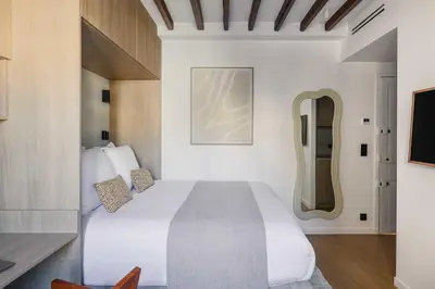 Un ou plusieurs lits dans un hébergement de l'établissement Elegant AC Studio 2P - Paris 16th Trocadero