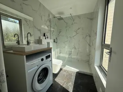 Salle de bains dans l'établissement Appartement neuf Palais des Congrès Porte Maillot 30