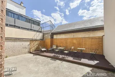 Plan de l'établissement Charming 27m one-bedroom apartment in Paris 20 with shared terrace