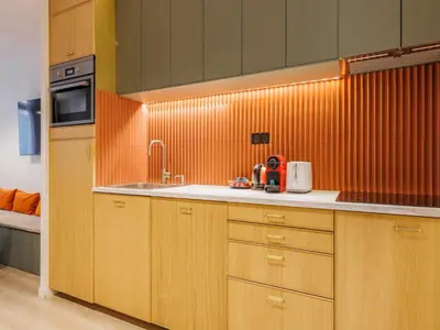 Cuisine ou kitchenette dans l'établissement Charming duplex - 2BR 6P - Saint Germain