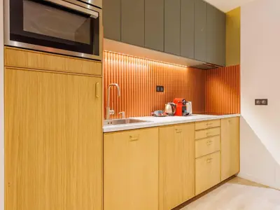 Cuisine ou kitchenette dans l'établissement Charming duplex - 2BR 6P - Saint Germain