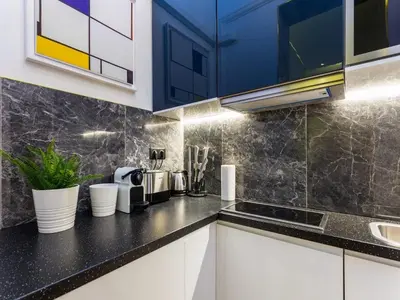 Cuisine ou kitchenette dans l'établissement Moderne apartment - 1BR 4P - Champs-Élysées