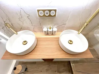 Salle de bains dans l'établissement Apartment 4* - 52 sqm - Nation - 4p
