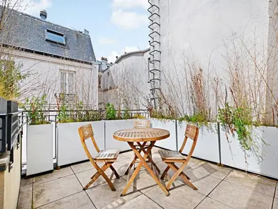 Balcon ou terrasse dans l'établissement Exceptional triplex with terrace - Montmartre