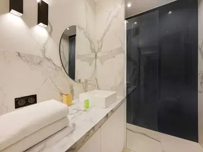 Salle de bains dans l'établissement Amazing Apartment - 2BR 6P - Gare Saint-Lazare