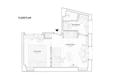 Plan de l'établissement La Suite - Voltaire III - LOFT with AC