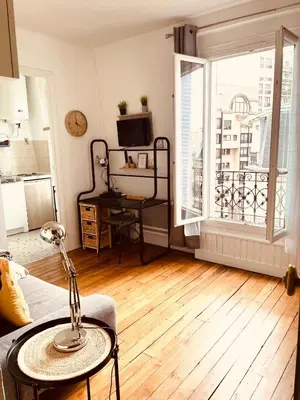 Coin salon dans l'établissement Appartement Paris 15 Lourmel