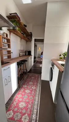 Cuisine ou kitchenette dans l'établissement 3-pièces rénové, 6 pers, Paris proche