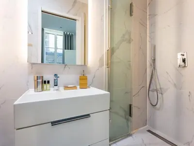 Salle de bains dans l'établissement Cozy apartment - 1BR 4P - Trocadéro Eiffel Tower