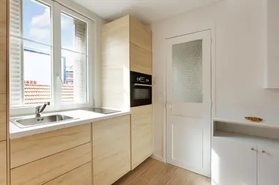 Cuisine ou kitchenette dans l'établissement Boulogne Albert Khan