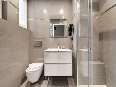 Salle de bains dans l'établissement Modern apartment - 2BR 8P - near Opéra Garnier