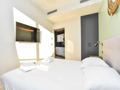 Un ou plusieurs lits dans un hébergement de l'établissement Stunning apartment - 1BR 4P - proche Opéra Garnier