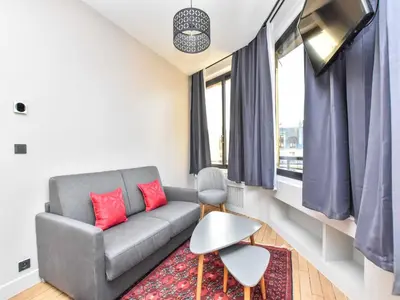 Coin salon dans l'établissement Stunning apartment - 1BR 4P - proche Opéra Garnier