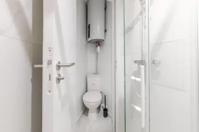 Salle de bains dans l'établissement Petit studio pratique proche Sacré-Cœur