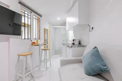 Salle de bains dans l'établissement Petit studio pratique proche Sacré-Cœur