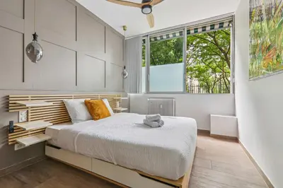 Un ou plusieurs lits dans un hébergement de l'établissement Superb flat - 3 bedrooms sleeps 10 - Charonne Nation