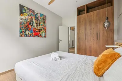 Un ou plusieurs lits dans un hébergement de l'établissement Superb flat - 3 bedrooms sleeps 10 - Charonne Nation