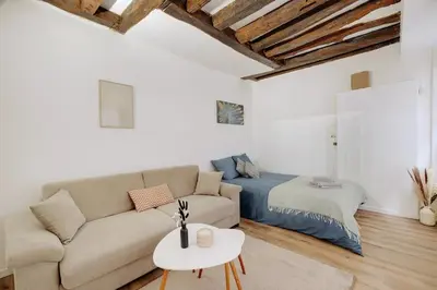 Coin salon dans l'établissement Marais-Montorgueil - Cozy Apartment - 2BR-8P