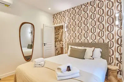 Un ou plusieurs lits dans un hébergement de l'établissement Modern Apartment 2 bedrooms Center of Paris