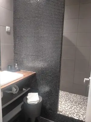 Salle de bains dans l'établissement Élégant 2 pièces, Rue du Temple, Calme, 100m métro République