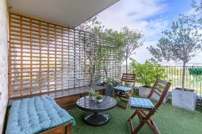 Balcon ou terrasse dans l'établissement Seine et Parc by So Homy - 3 Bed Room - 6 People