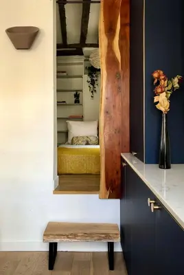 Un ou plusieurs lits dans un hébergement de l'établissement Elegant apartment in Montorgueil