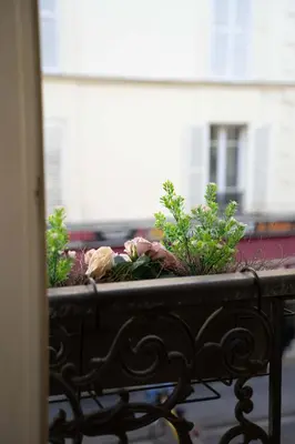 Balcon ou terrasse dans l'établissement Celine 27 Le reflet du Rocher, Appart à deux pas de l'Arc