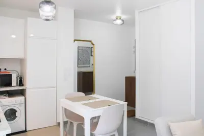 Cuisine ou kitchenette dans l'établissement Appartement lumineux à Asnières-sur-Seine