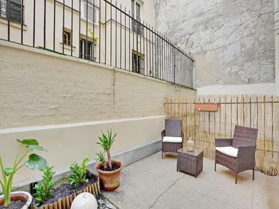 Balcon ou terrasse dans l'établissement Charming Studio 1BR-2P - Batignolles