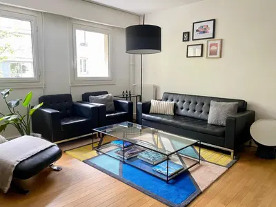 Coin salon dans l'établissement Appartement Beaugrenelle Ginoux Paris