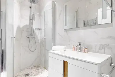 Salle de bains dans l'établissement Suite Michel Ange, Charme au coeur du 16ème arr