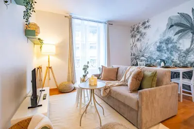Coin salon dans l'établissement 4 Guests Flat - Place Monge