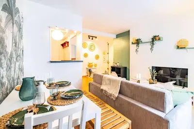 Coin salon dans l'établissement 4 Guests Flat - Place Monge