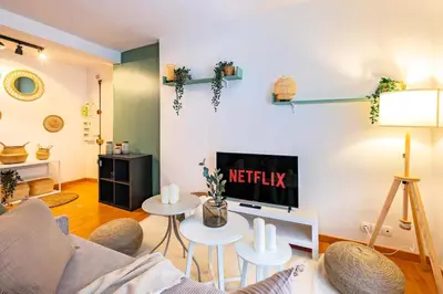 Coin salon dans l'établissement 4 Guests Flat - Place Monge