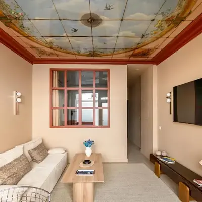 Loft design with sauna and home cinema