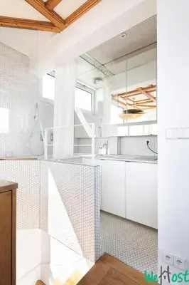 Cuisine ou kitchenette dans l'établissement Raspail 6 - LB - Studio with Eiffel Tower view in heart of 7e arrondissement