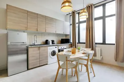 Cuisine ou kitchenette dans l'établissement Modern flat - 1 bedroom 4 people - Montmartre