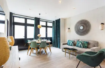 Coin salon dans l'établissement Appartement de Charme 2BR Alexandre Dumas