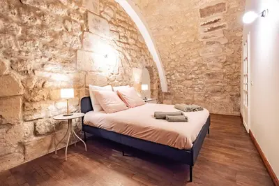 Un ou plusieurs lits dans un hébergement de l'établissement 6 Guests Flat in heart of Paris - Pompidou