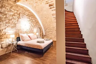 Coin salon dans l'établissement 6 Guests Flat in heart of Paris - Pompidou