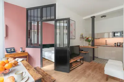 Plan de l'établissement Quiet and confortable flat with Sauna and Gym