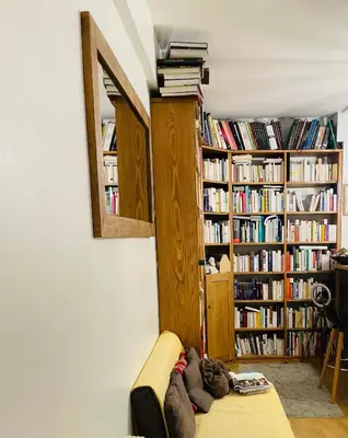 Bibliothèque dans l'appartement