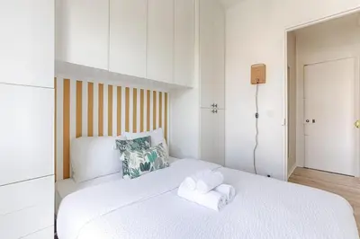Un ou plusieurs lits dans un hébergement de l'établissement Mykeypers- Design & Cosy Apartment 2P - Malakoff 25