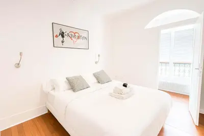 Un ou plusieurs lits dans un hébergement de l'établissement Appartement familial centre nation - 6 personnes