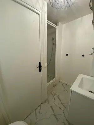 Salle de bains dans l'établissement Saint-Augustin - Appartement Opéra 6P