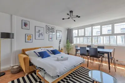 Un ou plusieurs lits dans un hébergement de l'établissement Saint-Augustin - Appartement Opéra 6P
